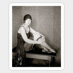 Flapper Fashion, 1922. Vintage Photo Magnet